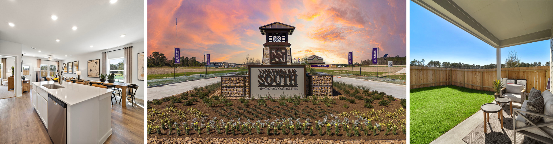 A collage of a house.