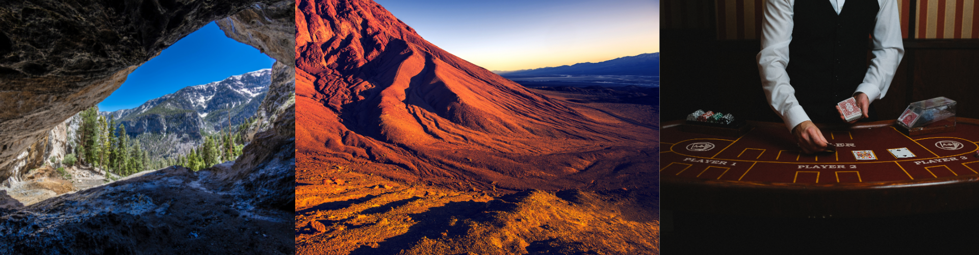 A person standing on a cliff.