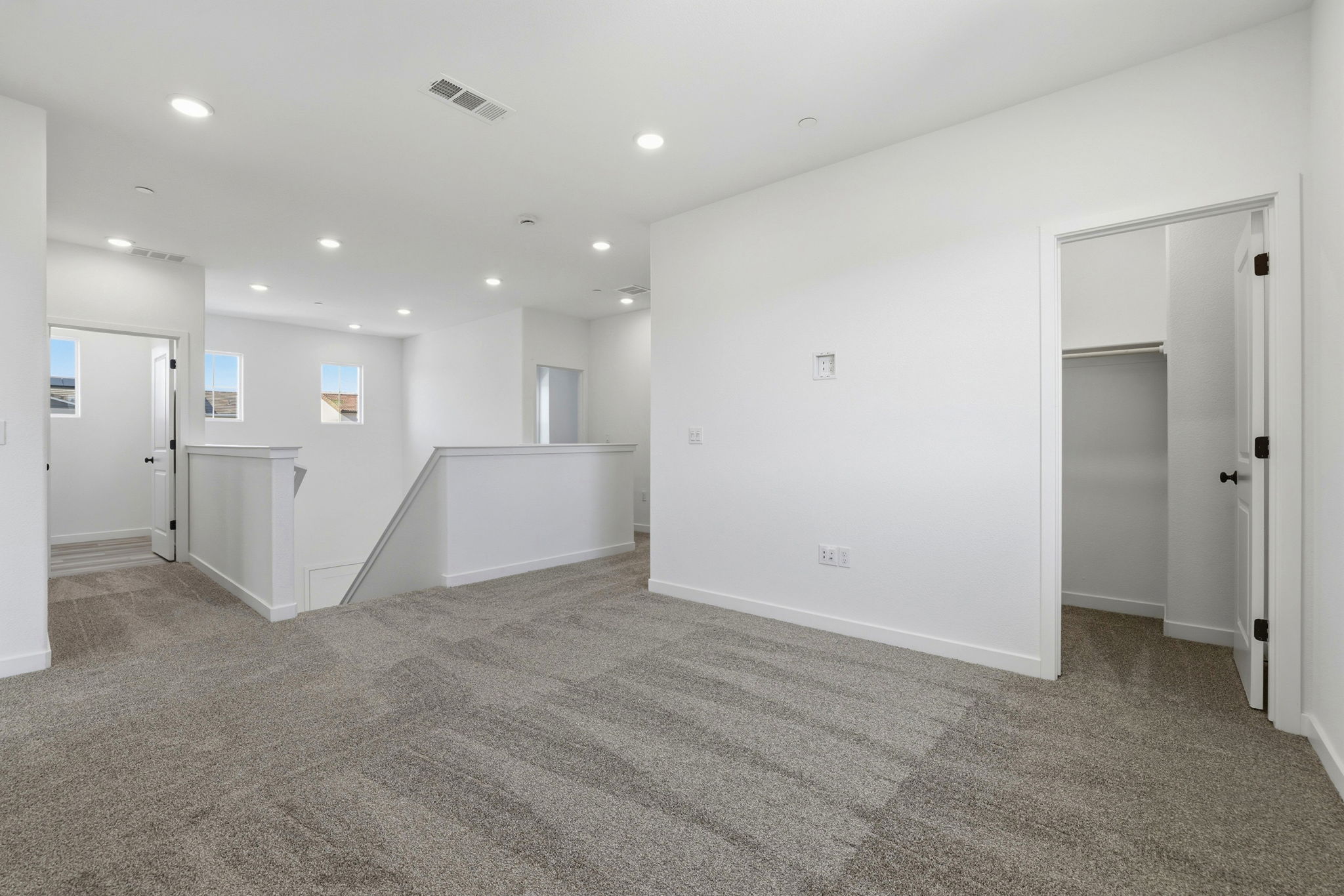 A room with white walls.