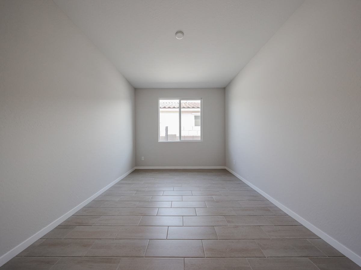 A room with a window.