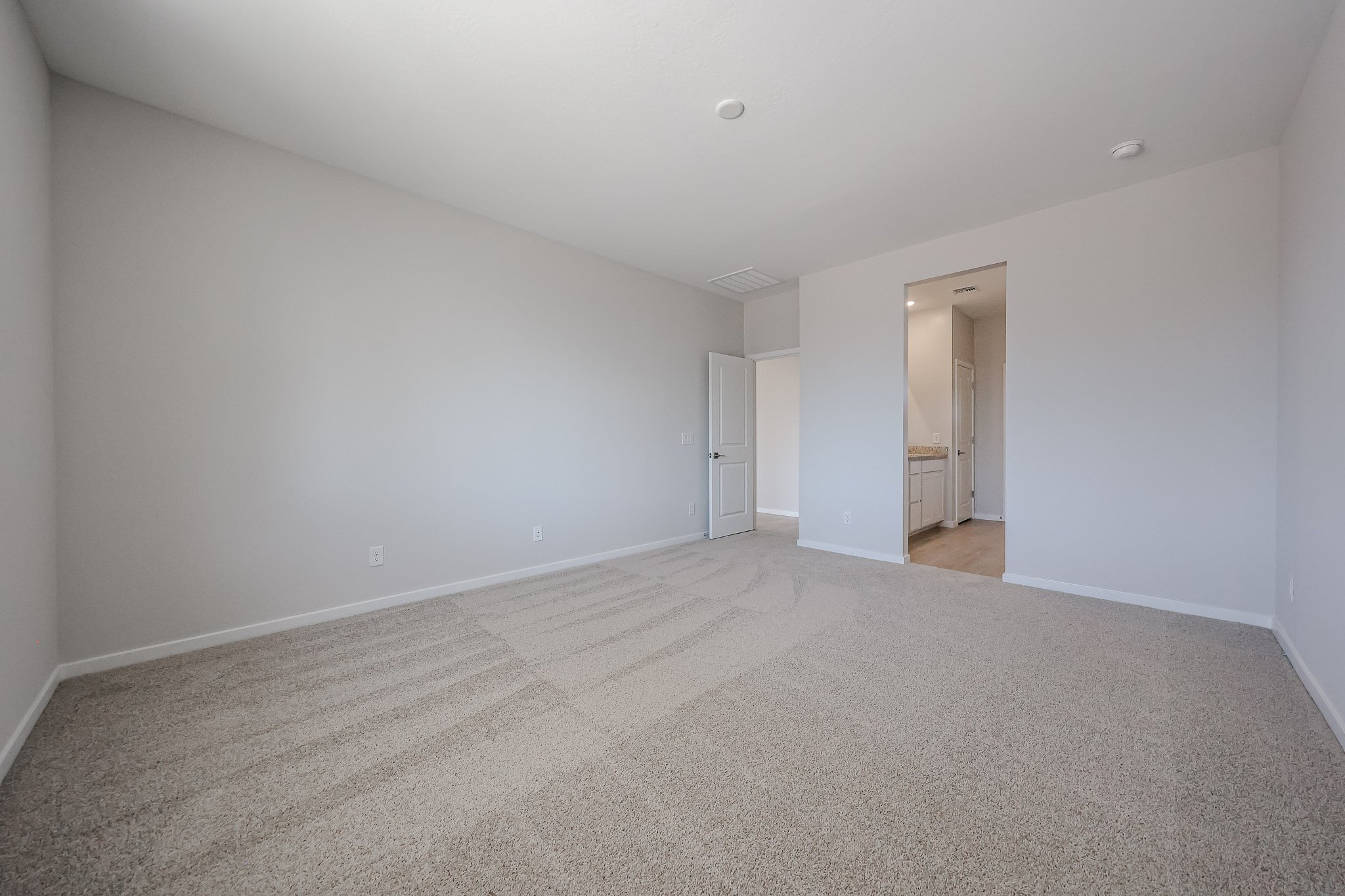 A room with white walls.