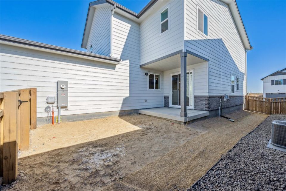 A house under construction.
