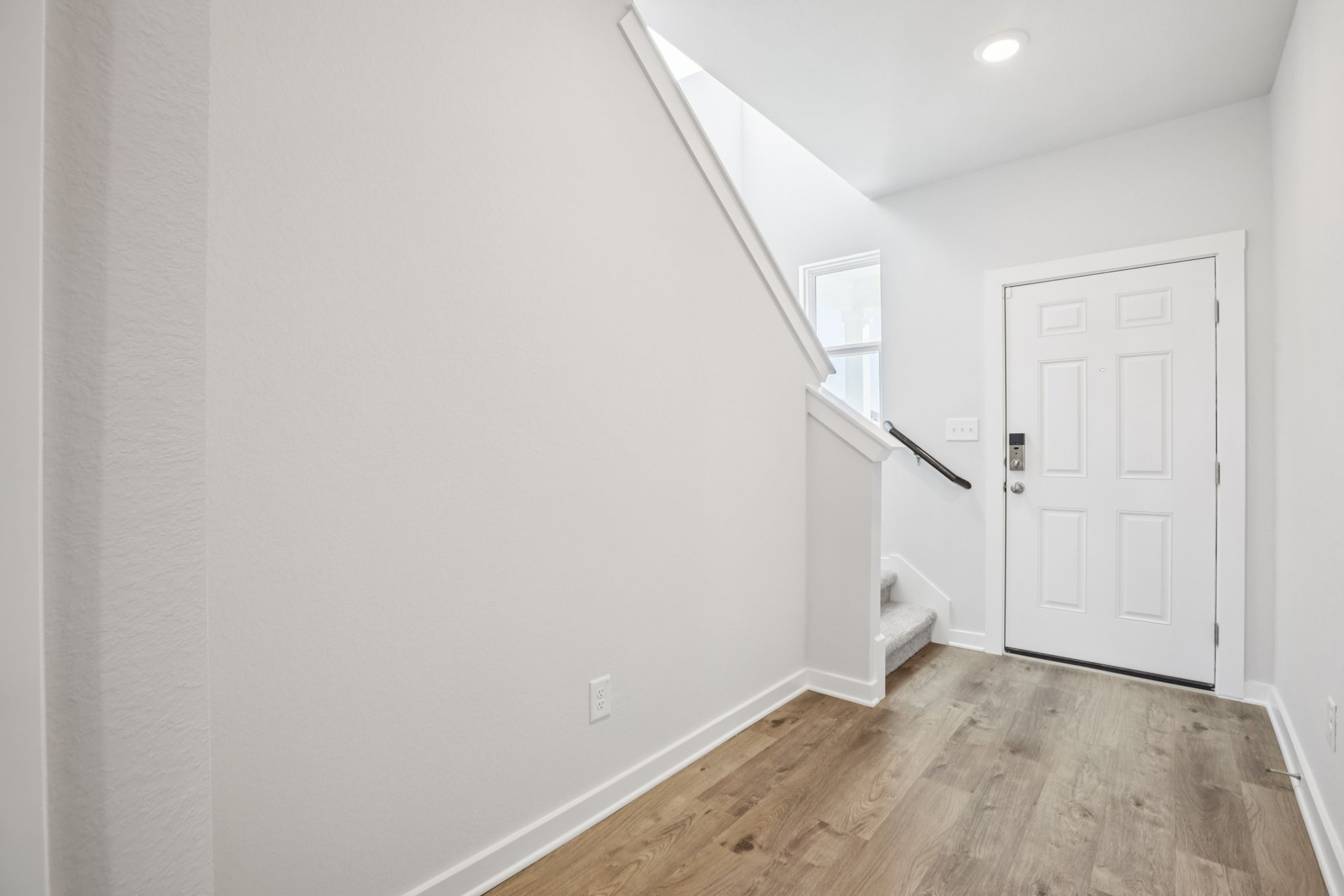 A room with white walls.