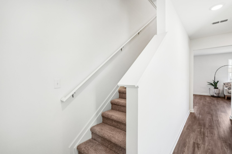 A staircase in a house.