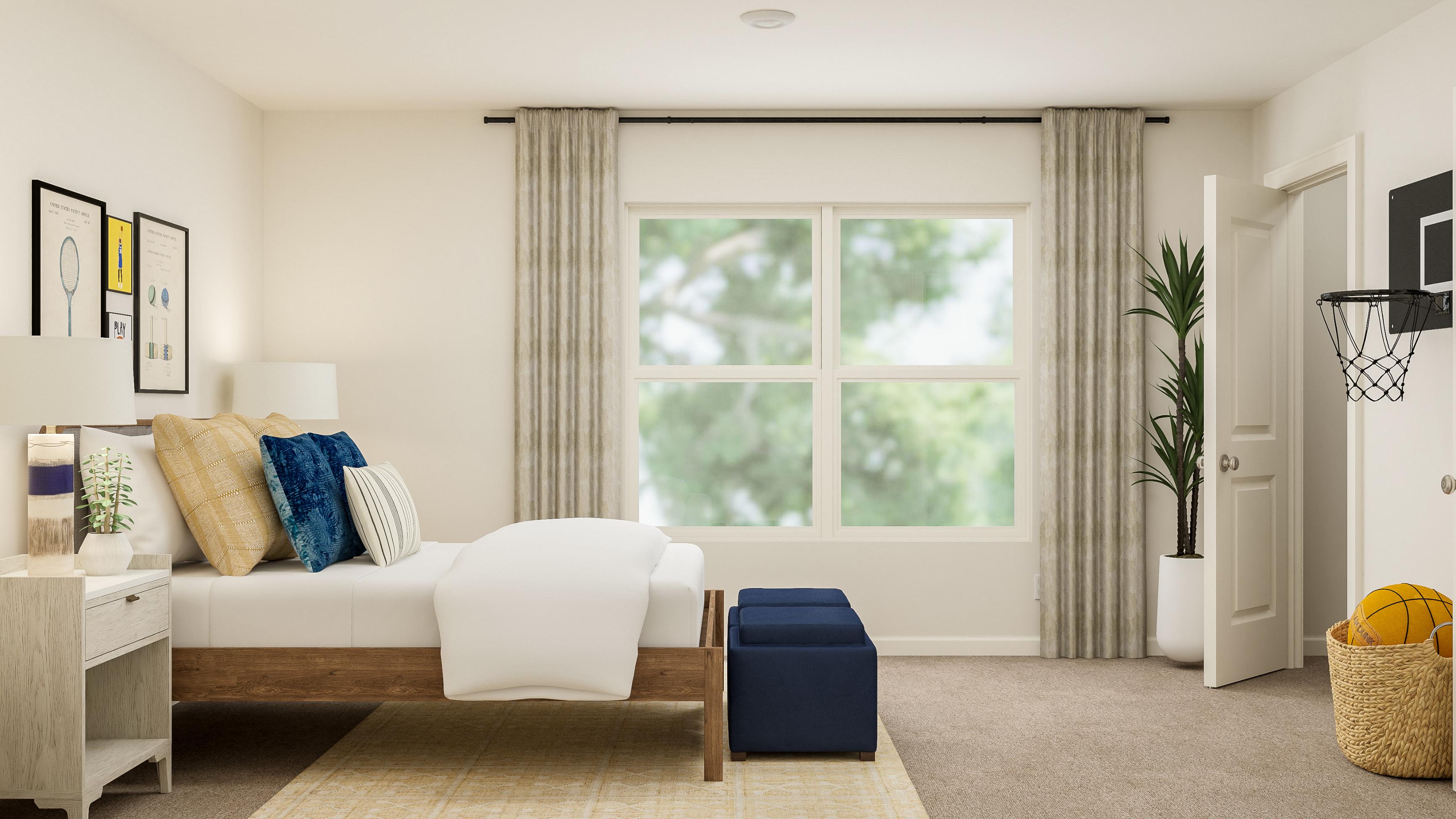A living room with a couch and a table.